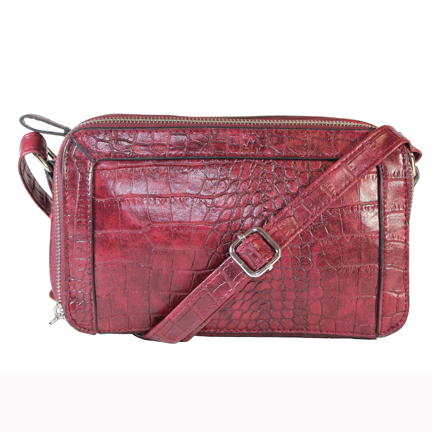 "Maxie" Croc Embossed Crossbody by Bueno - lithyc.com