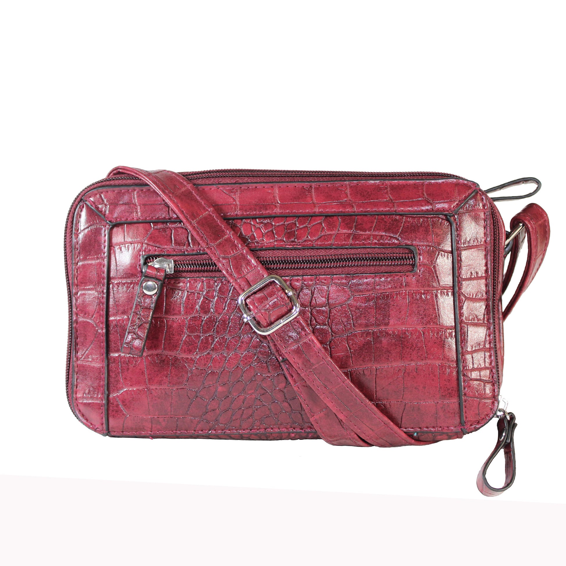 "Maxie" Croc Embossed Crossbody by Bueno - lithyc.com