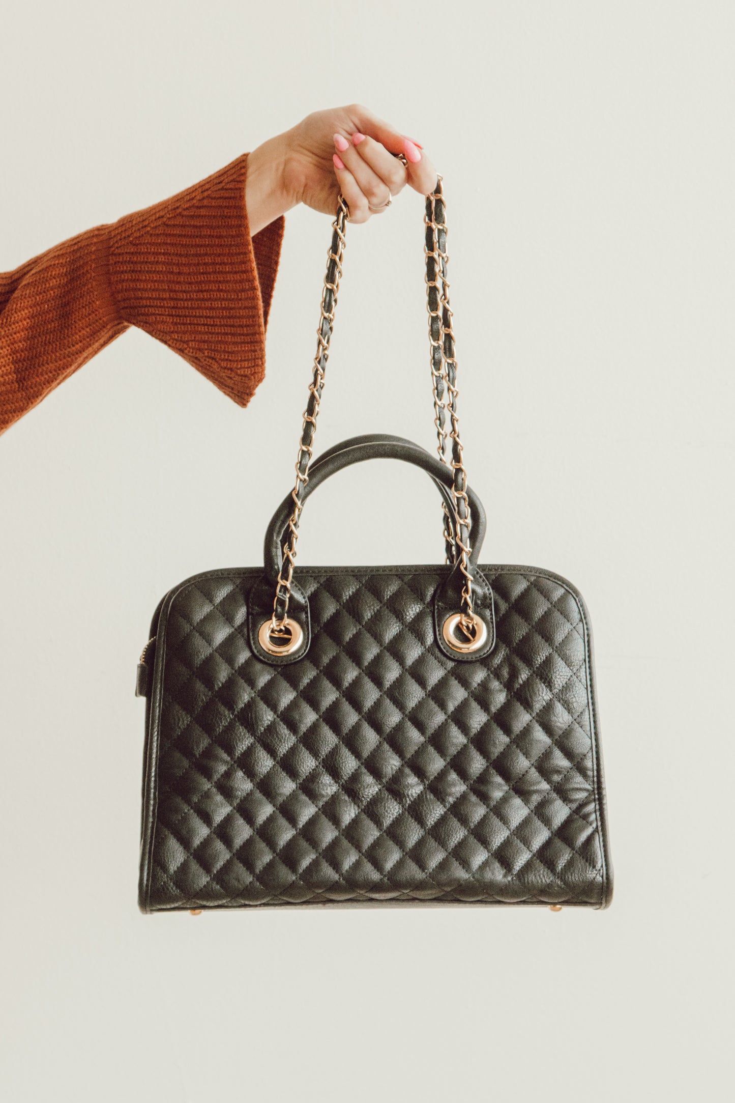 "RORY" 2-in-1 QUILTED SATCHEL BAG By LITHYC - lithyc.com