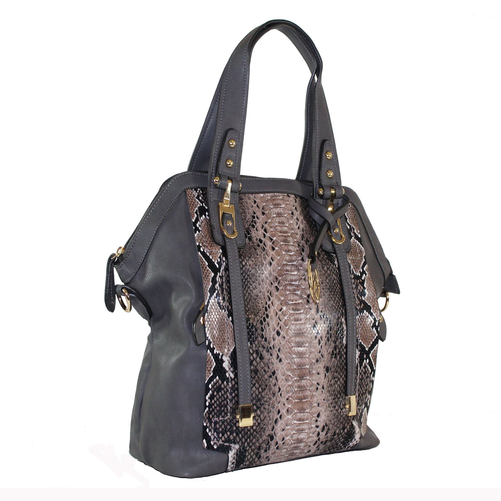 Michael Michelle "Sadie" Snake Skin Shoulder Bag - lithyc.com