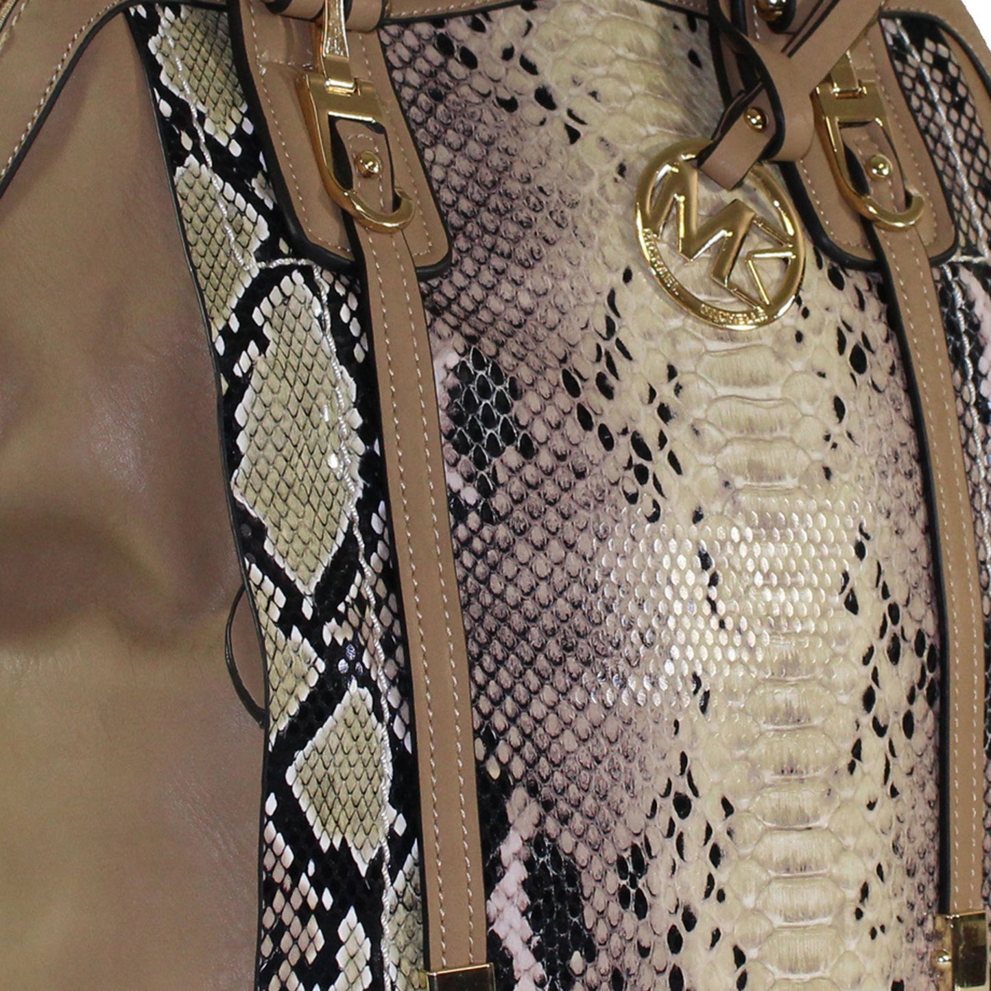 Michael Michelle "Sadie" Snake Skin Shoulder Bag - lithyc.com