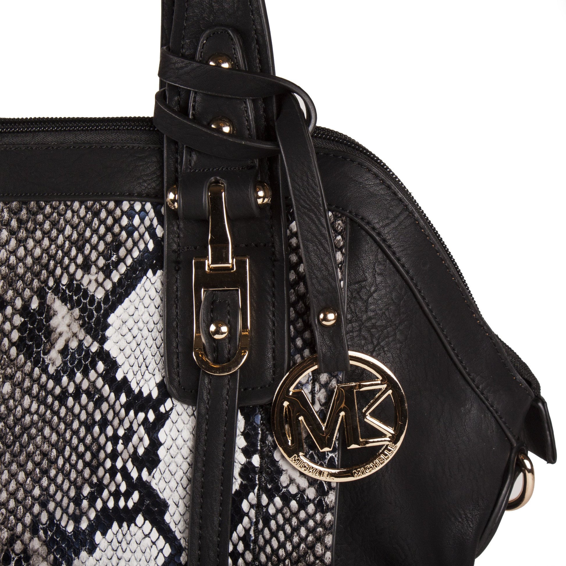 Michael Michelle "Sadie" Snake Skin Shoulder Bag - lithyc.com